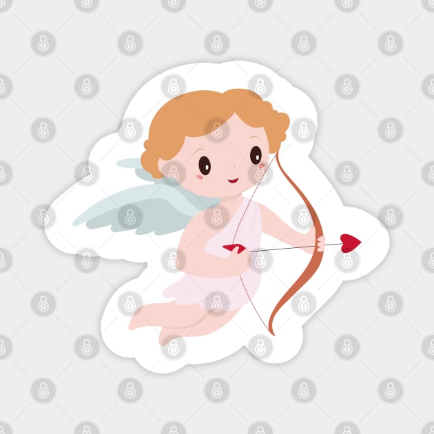 Angel with bow and arrow Magnet by MyBeautifulFiles