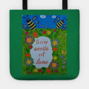 Flowers and Bees Tote