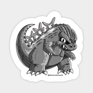 King of the Cute Monsters (Minus Color) Magnet