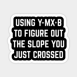 Using Y = Mx + b to Figure Out The Slope You Just Crossed Magnet