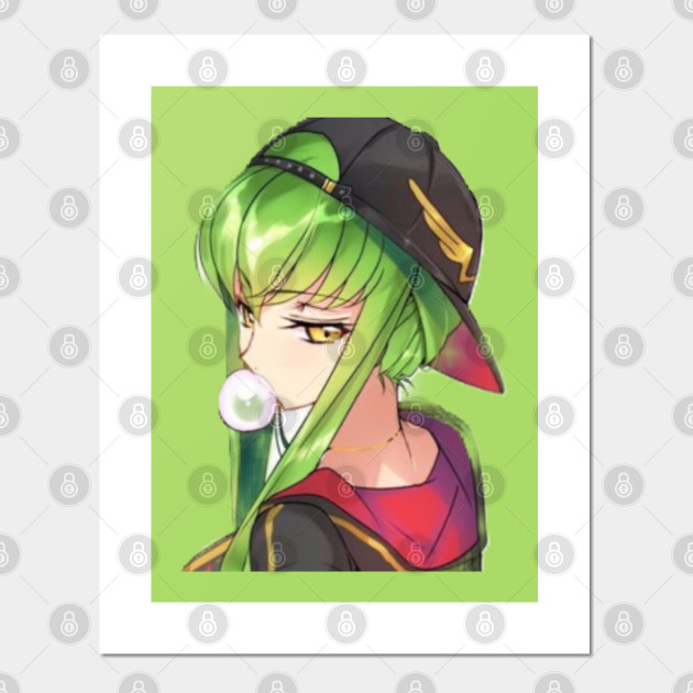 Code Geass C C Code Geass Affiche Et Impression D Art