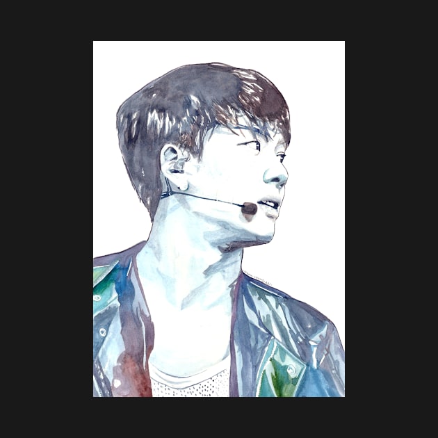 KPOP GOT7 Jackson Wang Watercolour Design by NiamhYoungArt