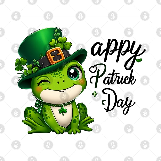 St Patricks Day Frog Face Saint Pattys Paddys Men Women Kids by click2print