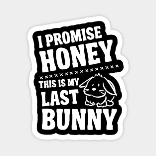 Promise honey my last bunny Magnet