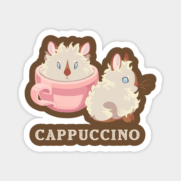 cappuccino bunnies Magnet by Alienfirst