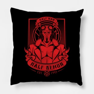 Half Man Half Demon Pillow