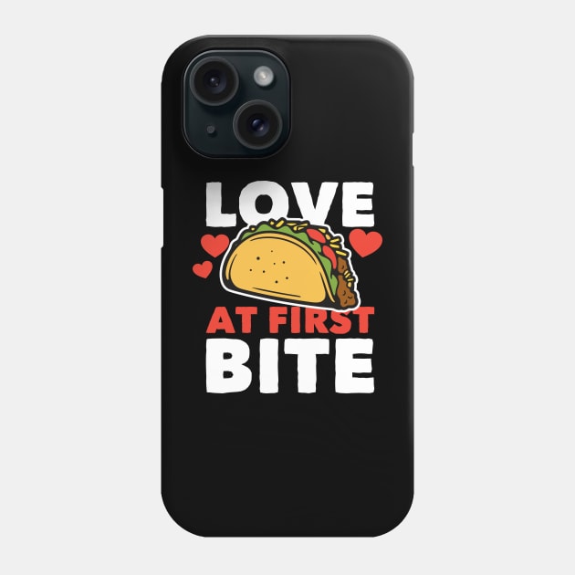 Love at First Bite // Taco Lover Phone Case by SLAG_Creative