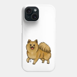 Dog - Pomeranian - Brown Phone Case