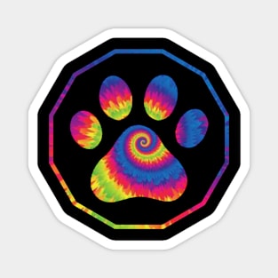 Cat circle rainbow Magnet