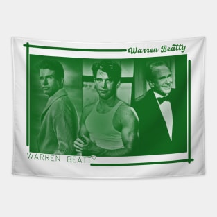 Warren Beatty - Warren Beatty// green solid style Tapestry