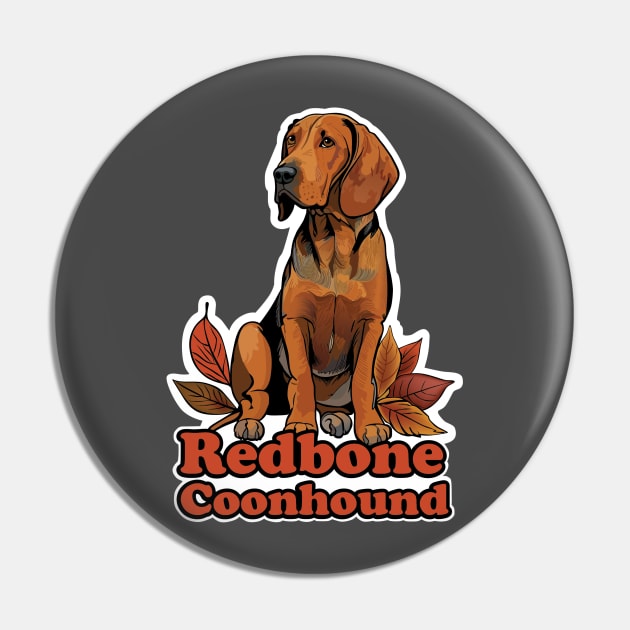 Redbone Coonhound Pin by SquishyKitkat