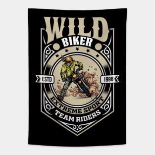 Wild Biker Tapestry