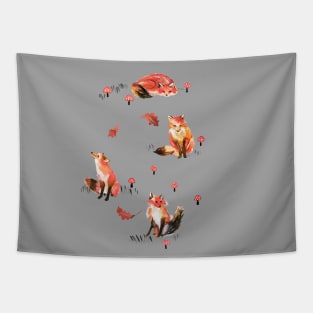 Forest Foxes Tapestry