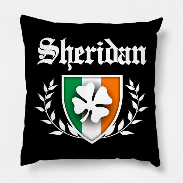 Sheridan Shamrock Crest Pillow by robotface