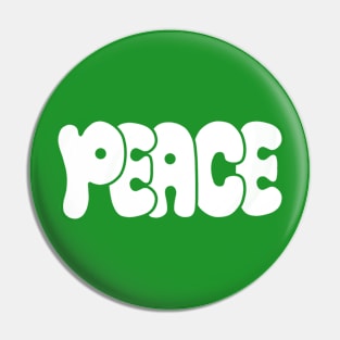 Peace white Pin