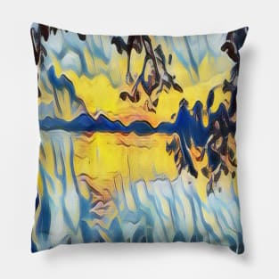 Evening at the river banks part 2 Pillow