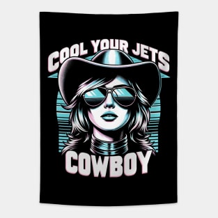 Cool Your Jets Cowboy Tapestry