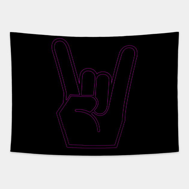 Neon Rock (Pink) Tapestry by richardsimpsonart