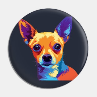 Chihuahua Pop Art - Dog Lover Gifts Pin