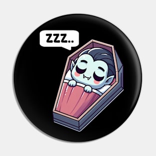 Cute Sleeping Vampire Pin