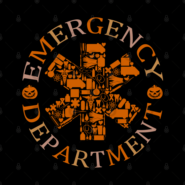 Er Nurse Halloween Spooky Emergency Department by WildFoxFarmCo