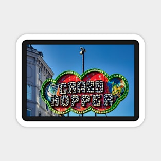 Crazy hopper sign Magnet