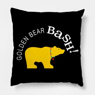 Golden Bear Bash 2019 (white logo) Pillow