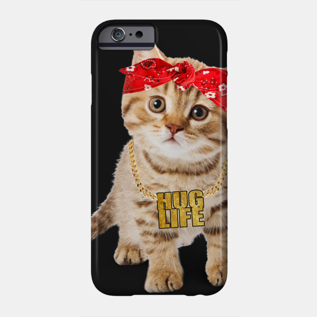 Hug Thug Gangster Life Gold Chain Cat Shirt Gangsta Cat Tee Cat