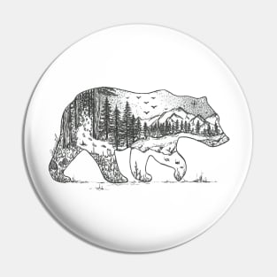 Mountain Bear Pin