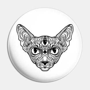 Cat sphinx with the third eye Pin