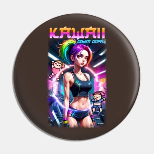 Kawaii Gym Girl 04 Pin