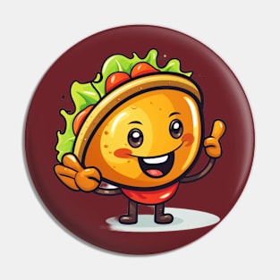 kawaii Taco T-Shirt cute potatofood funny Pin