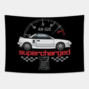 Supercharged-White Tapestry