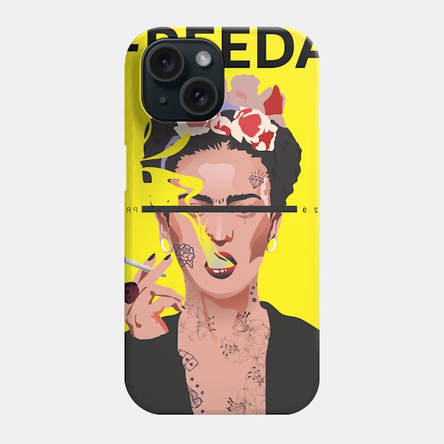 Freeda in Yellow Phone Case by Funkposter