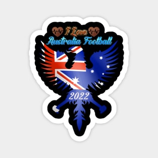 I Love Australia Football 2022 Magnet