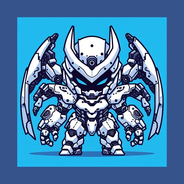 Chibi SpiderRobo White Armor by Mechanime World