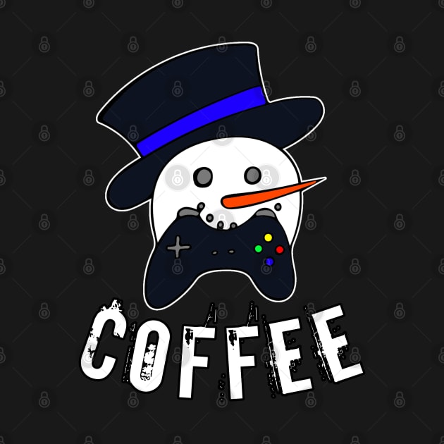 Snowman Face Gamer Coffee by MaystarUniverse