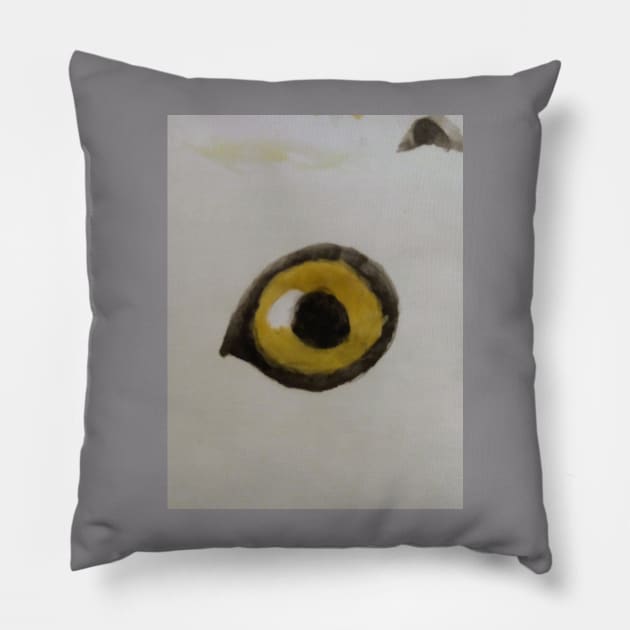 Crazy Bird eye Pillow by Rosesandchocolateart