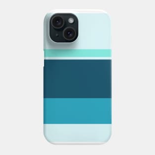 An unparagoned customization of Ice, Tiffany Blue, Blue-Green and Midnight Green (Eagle Green) stripes. Phone Case