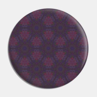 Deep Dark Purple Circular Pattern - WelshDesignsTP003 Pin