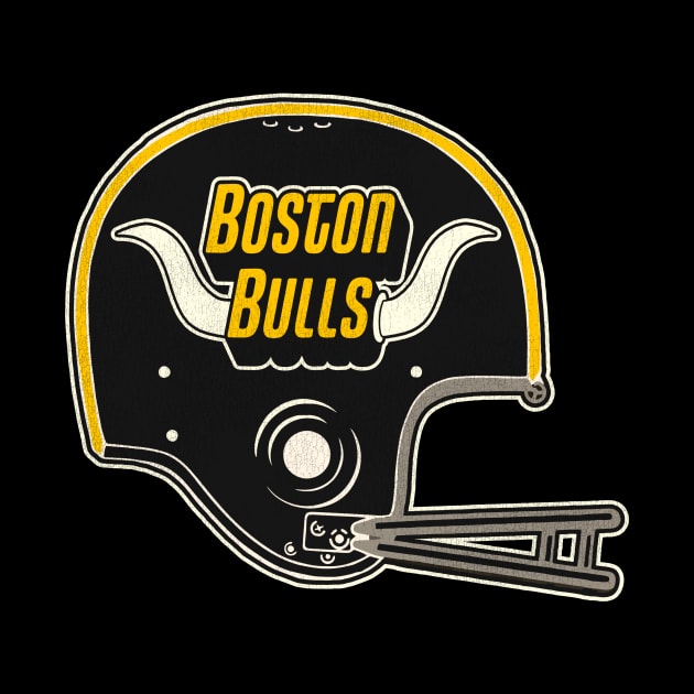 Defunct Boston Bulls Football Team Helmet by Defunctland