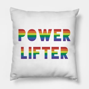 Gay Pride Powerlifting Pillow