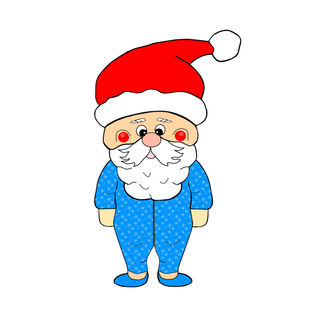 FUNNY Santa Claus Pajamas by SartorisArt1