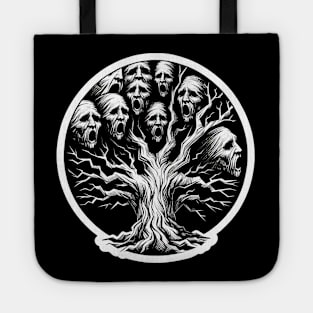 horror evil tree Tote