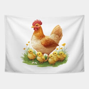 Chicken Lady Tapestry