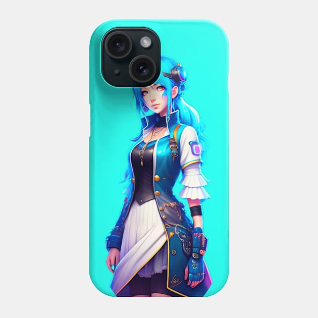 cute anime girl design Phone Case by mis_lemona