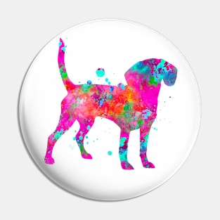 Beagle Dog Watercolor Painting 2 Pin