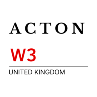 Postcode Acton W3 United Kingdom T-Shirt