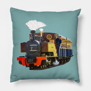 Steam Train and driver Pillow