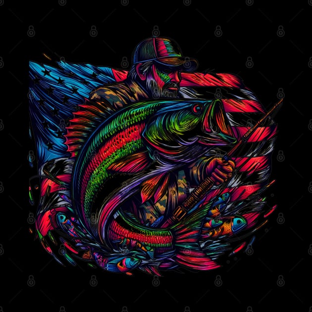 Celebrate Mardi Gras and show your love of fishing with this vibrant patriotic design by click2print